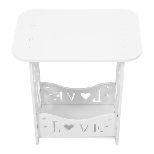 WESIEVYA Tocador de Madera Blanco Elegante y Funcional Movilidad, Mesa Auxiliar para Dormitorios y Apartamentos, Diseño Moderno y Compacto para Espacios Pequeños