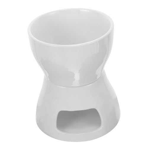 LALADEFIEE 1 Set Ceramic Fondue Maker Porcelain Cheese Chocolate Warmer Bowl for Melting Butter Candies More Decorative Design for Parties Baking