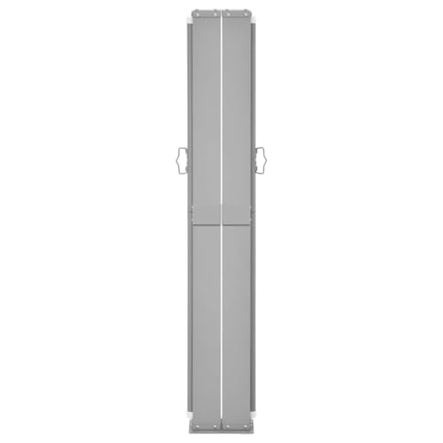 Store latéral extensible 140 x 1200 cm bleu grand brise-vue rétractable vent - 4