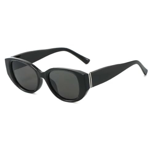 Lunettes de soleil ovales de luxe pour femmes style œil de chat vintage UV400
