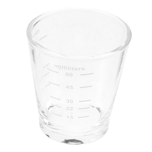 Mobestech Verre Tasse à Café Avec Échelle Tasse It Verre Résistant Chaleur Pratique Pour Thé Et Café