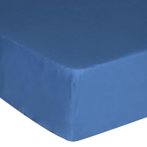 Ipersan Lenzuolo Sotto con Angoli Matrimoniale,180x200 cm, con Angoli 27 cm, Puro Cotone 60 Fili, Tinta Unita, Elastico Rinforzato, Collezione Vivere a Colori