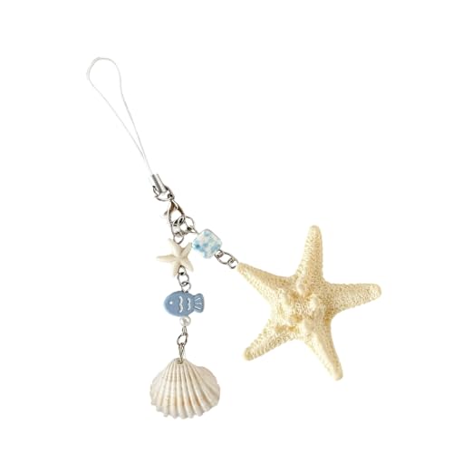 �������q�g�f�V�F���L�[�z���_�[�A�C�m�w�ɃC���X�s���[�V�����𓾂� | for Everyday Use Resin Starfishes Shell Keychain