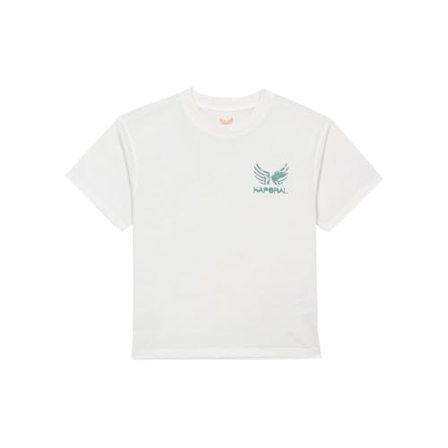 Kaporal, Tee Shirt Manches Courtes, pour Garcon, 100% Coton, Coupe Loose, Col Rond, Couleur Craie, Taille 16A