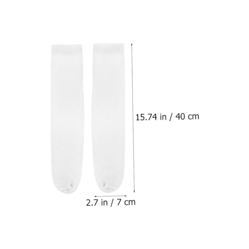 Calcetines para sublimación Milisten de algodón blanco cómodos para crear tus diseños DIY 6