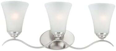 Maxim Lighting 12083FTSN Vital-3 Light Bath Vanity-23.5 Inches Wide by 9.5 inches high, Finish Color: Satin Nickel