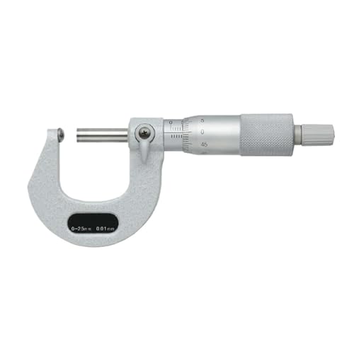 NURII Tube Micrometers, Round Head Digital Micrometer Tool, 0-25mm Micrometer 395-251 Wall Thickness 115-115(115-115 0-25mm)