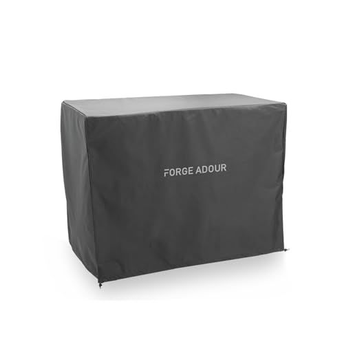 Forge Adour – Housse Chariot Plancha Base 60 cm Noir, Protection Imperméable Anti-UV, Cordon de Serrage, Compatible Chariot Base 60 cm et Tables Roulantes,...