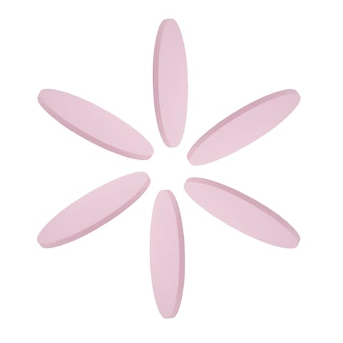 OUNONA 6 piezas Almohadilla circular rosada para rodillas de yoga hecha de TPE fácil de limpiar para entrenamiento de core y actividades al aire libre, colchoneta resistente para ejercicio de adultos miniatura 1