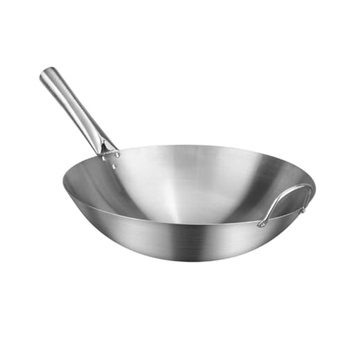 Wok redondo acero inoxidable antiadherente Unomor miniatura 1