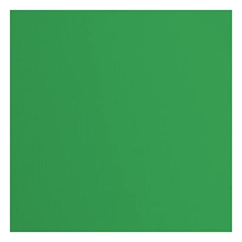 Florence Cardstock Textured, Coloured Card Making Supplies 12 x 12 inch, Green, 20 Sheets
