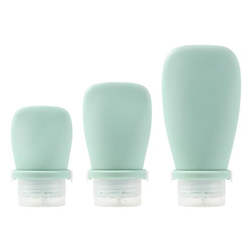 Contenitori Per Dimensioni Di Viaggio, Bottiglie Da Viaggio, Essentiais In | Design Di Compressione A Prova Di Perdite, Kit Da Ricaricabile | Set Da 3 Pezzi, Per Shampoo, Lozione E Uso