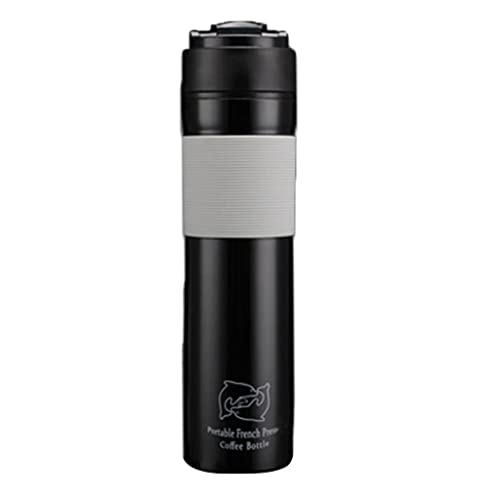 Image of Mini Manual Coffee Maker Hand Operated Coffee Machine for Travelling Black