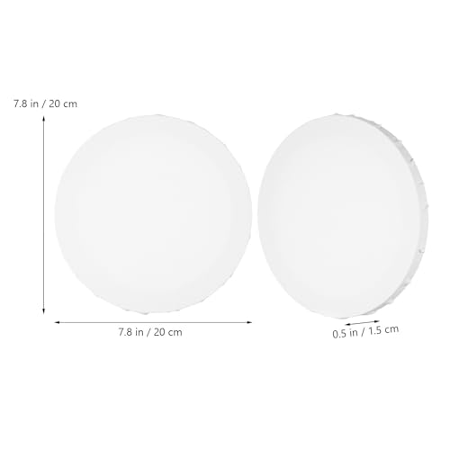 Lienzos redondos para pintar óleo y acrílico Amosfun de algodón y lino 3