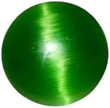 Natural 10.90 CT Round Cut Green Chrysoberyl Cat's Eye GGI Certified Loose Gemstone Rare and Unique Collectible Gems Stone Perfect for Creating Custom Jewelry