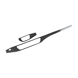 ZoiKom ZXGG Panel de Interruptor de Faros de Control Central del Coche, Accesorios de decoración del Tablero, Pegatina de Fibra de Carbono Compatible con A4 B9 2017-2022
