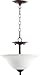 Quorum 2810-13186 Transitional Two Light Dual Mount from Spencer Collection in Bronze/Dark Finish,