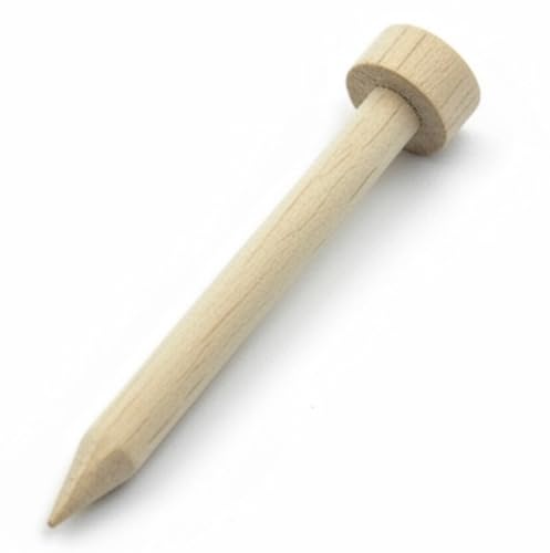 Rainier Select 2-Inch Bamboo Garden Anchors, 100% Compostable Natural Wood Staples, Perfect for No-Dig Gardening, Cardboard, Landscape Fabric & Weed Barrier (2 in, 50)