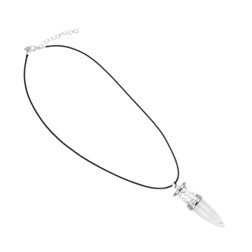 Collier de costume marron en pierre naturelle, pendentif bricolage pour fille