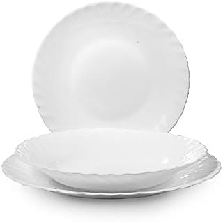 Rocco Bormioli Prima 18-Piece Tableware Set, Oval, White