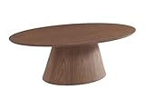  Vente-unique-Table Basse placage Noyer - Naturel foncé - ANTELADA