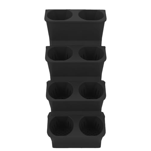 Vasi per irrigazione – Vaso per piante autoirrigante in PP con serbatoio trasparente | Vasi per piante da interni stile decorativo moderno | Supporto per piante da parete ideale per casa, ufficio e