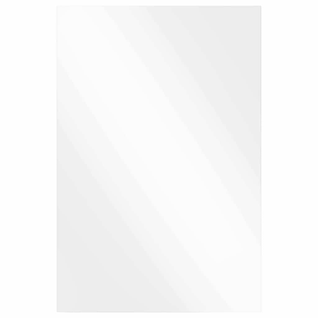 Specchio da parete ad angolo retto, 50 x 80 cm, in vetro temperato, senza cornice, con imbottitura in schiuma EVA, per bagno, soggiorno, moderno specchio touch da appendere