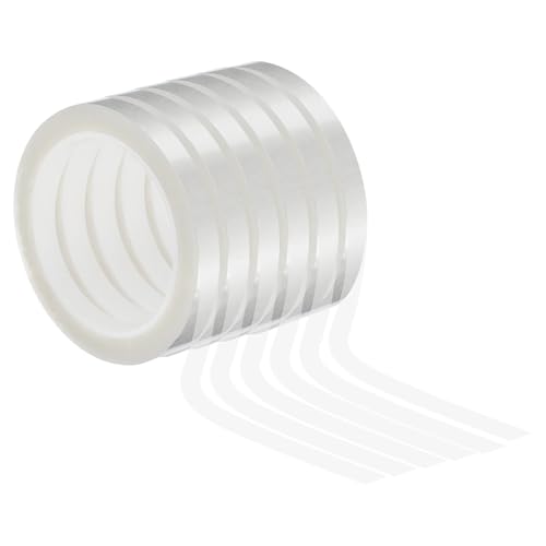 Cinta de pizarra blanca transparente de 10 mm en paquete de 6 rollos de 66 m