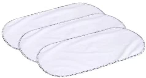 Forro de bambú más suave para cambiador impermeable 24 x 13 pulgadas lavable reutilizable cubierta de mesa cambiador doble capa 3 unidades Pad01