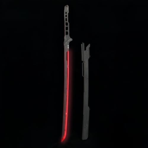 サイバーパンク 光るライトセーバー 鞘付きサムライソード LED模擬刀 大容量バッテリー コスプレ・撮影・観賞用 学園祭/文化祭/ハ