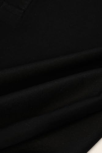 Image of SNITCH Men Smart Casual Shirt | Regular Fit Full Sleeve with Point Collar & Half Placket Design | Breathable Cotton Fabric for Outings & Daily Essential Wear | Black