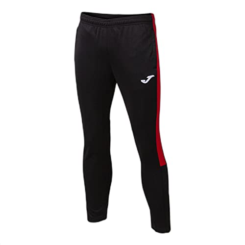 Joma Herren Lange Hose Eco Championship Sporthose, Schwarz/Rot, XXXXXXS