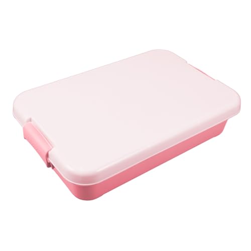 Abaodam Caja De Arena De Plástico con Tapa Bandeja De Portátil para Exteriores Caja De Almacenamiento Pequeña para Juguetes Divertidos Bandeja Juguetes