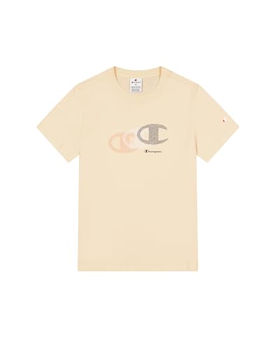 Champion Legacy W-Graphic T-Shirt Camiseta, Rosa (Ps196), L para Mujer