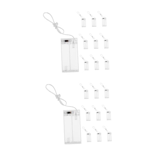 POPETPOP 20pcs Aa Battery Holders for String Lights Plastic Battery Shell for Enhanced Lighting Displays