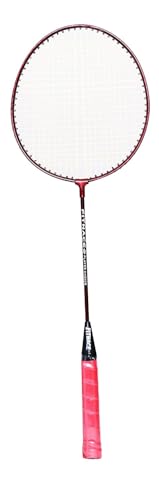 Image of GENRIC Badminton Racket Single Shaft 2 PC with Free 3 Shuttle Corks, Steel Badminton Racquet Players Choice Made in India
