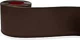 Proflex Dark Brown Vinyl Wall Base 6 inch X 80 ft - Wall Base Trim with Super Strong Peel and Stick