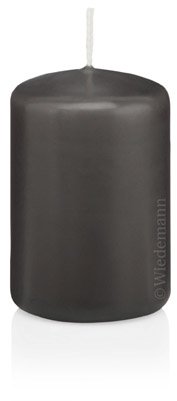 Kerzen Stumpen Grau 120 x 58 mm 16 Stück, 218117, Hergestellt nach RAL Kerzen-Qualität
