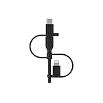 Belkin 3-in-1 Universal USB-A Cable - USB-C Cable, Lightning Cable, Micro-USB Charging Cable - Charging Cord Boost Charge Charger Designed for Apple iPhones & iPads, Galaxy, Tablet, Smartphone - Black - Image 4