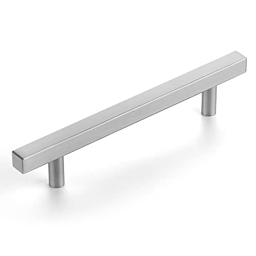 Image of Ravinte 1 Pack 7.38 Inch Square Cabinet Pulls Brushed Nickel Stainless Steel Kitchen Drawer Pulls Cabinet Handles 7-3 /8 inchLength,5 inch Hole Center