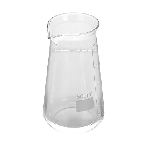 DECHOUS High Borosilicate Glass Lab Beaker 500ml Measuring Cup for Laboratory Household Baking