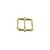 B9410 3/4" Natural Brass, Double Loop w/Slider Bar, Solid Brass-LL