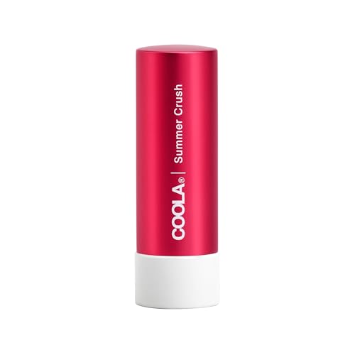 COOLA Organic Tinted Lip Balm & Mineral Sunscreen with SPF 30, Dermatologist Tested Lip Care for Daily Protection, Vegan, Summer Crush, 0.15 Ounce
