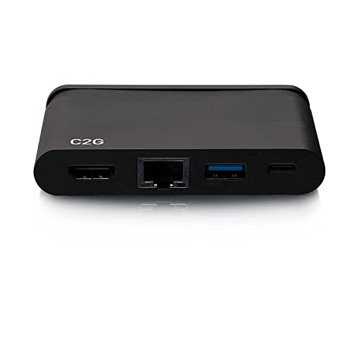 Hub USB-C 4 en 1 C2G con transferencia de datos y Power Delivery 2