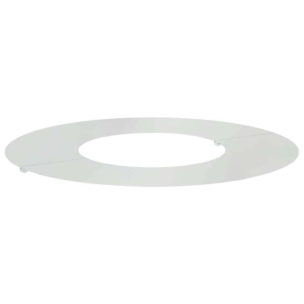 Anillo de construcción de acero galvanizado plateado 60 x 60 cm – Robusto anillo de árbol como borde de corte y protección de raíces – Disco de árbol cuadrado para jardines, parques y