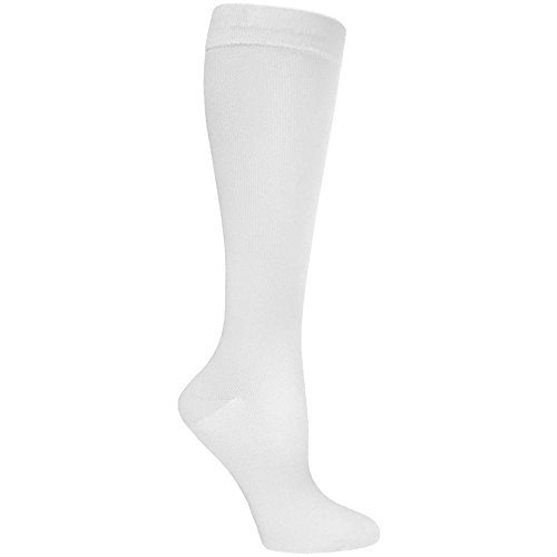 Image of Prestige Medical Premium Compression Socks, White, 12 Inch, 2 Count