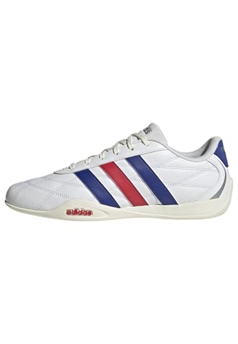 adidas Homme ADIPISTA Shoes, FTWR White/Semi Lucid Blue/Pure Ruby, 42 2/3 EU