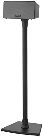 Sanus WSS22-B2 Wireless Speaker Stands designed for Sonos One, Play:1 and Play:3 - Pair (Black)