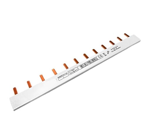 Barra colectora de cobre de 12 bits para puentear interruptor automático de aire 2P a bornes 1P+N