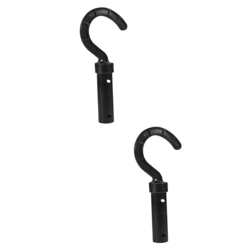 Abaodam 2 Piezas Gancho para Robot de Piscina con Limpiador Manos Soporte para Accesorios de Piscina Colgador de Vallas Multiusos Accesorio de Piscina el plastico Black